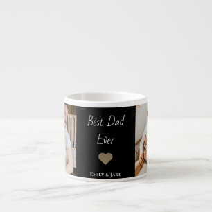 Personalisierter Best Dad Ever Espresso-Becher mit Espressotasse