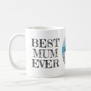 Personalisierter Best Mum ever Becher mit Foto Kaffeetasse