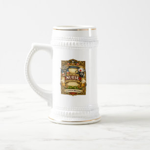 Personalisierter Beste-Krankenschwester-Bierkrug Bierglas