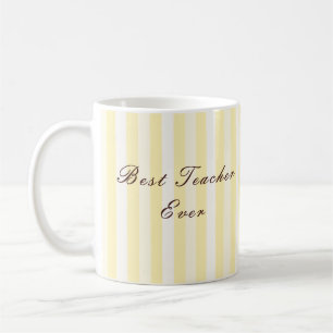 Personalisierter Beste Lehrerin aller Zeiten Beche Kaffeetasse