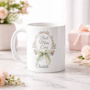 Personalisierter Beste-Mama-aller-Zeiten-Becher mi Kaffeetasse