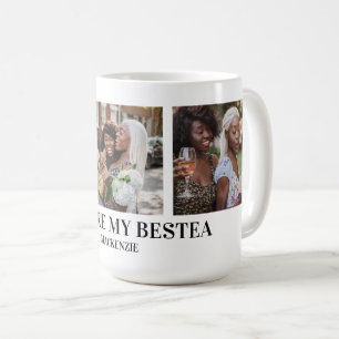 Personalisierter Bestea (Bestie + Tee) Text 3 Foto Kaffeetasse