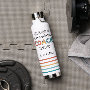 Personalisierter bester Coach je   Phantastische B Trinkflasche