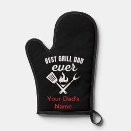 Personalisierter bester Grill-Vater je Oven Mitt u Ofenhandschuh