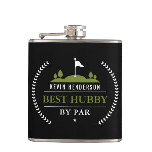Personalisierter bester Hubby-Par Flachmann