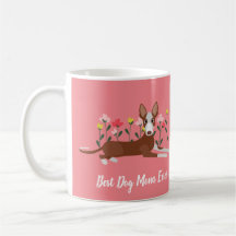 Personalisierter bester Hund Mama Podenco Pink