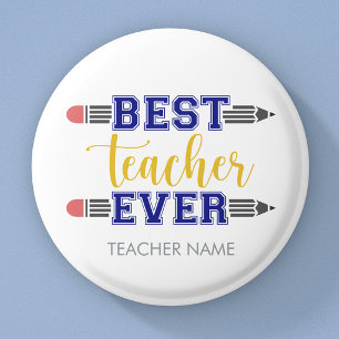 Personalisierter bester Lehrer je - individuelles Button