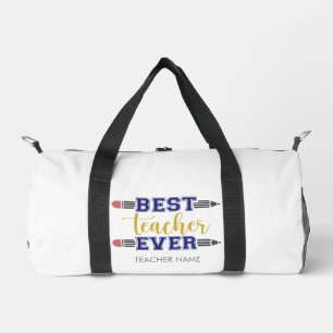 Personalisierter bester Lehrer je - individuelles  Duffle Bag