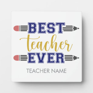 Personalisierter bester Lehrer je - individuelles Fotoplatte