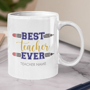 Personalisierter bester Lehrer je - individuelles  Jumbo-Tasse
