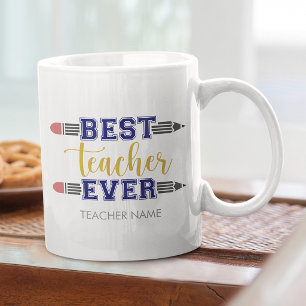 Personalisierter bester Lehrer je - individuelles Kaffeetasse