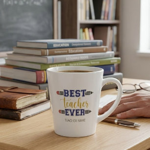 Personalisierter bester Lehrer je - individuelles Milchtasse