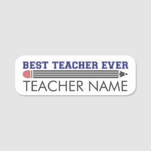 Personalisierter bester Lehrer je - individuelles Namensschild