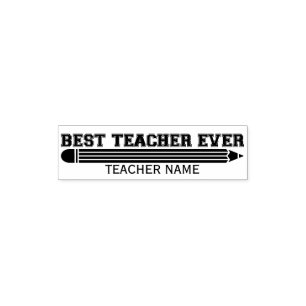 Personalisierter bester Lehrer je - individuelles Permastempel