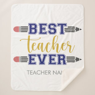 Personalisierter bester Lehrer je - individuelles Sherpadecke