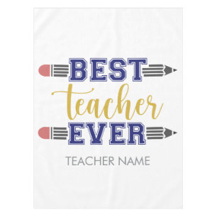 Personalisierter bester Lehrer je - individuelles Tischdecke