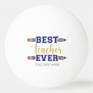 Personalisierter bester Lehrer je - individuelles Tischtennisball
