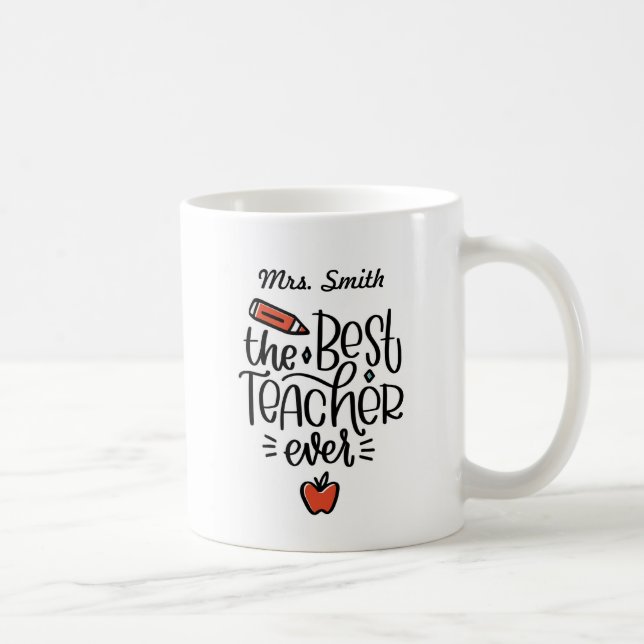 Personalisierter Bester Lehrer je Tasse (Rechts)
