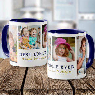 Personalisierter Bester Onkel Aller Zeiten 4 Foto Tasse