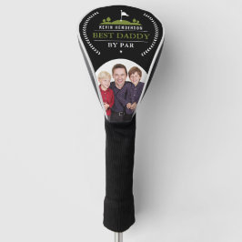 Personalisierter bester Papa nach Par Foto Golf Headcover