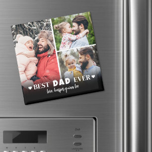 Personalisierter bester Vater Fotocollage Vater Magnet