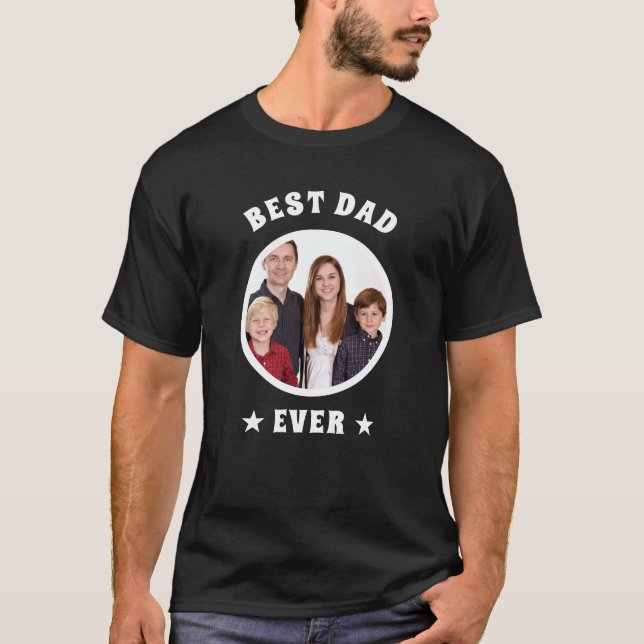 Personalisierter bester Vater je benutzerdefiniert T-Shirt (Vorderseite)