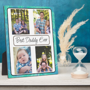 Personalisierter bester Vater je Foto Fotoplatte