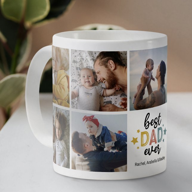 Personalisierter bester Vater je Foto Kaffeepause  Kaffeetasse (Von Creator hochgeladen)