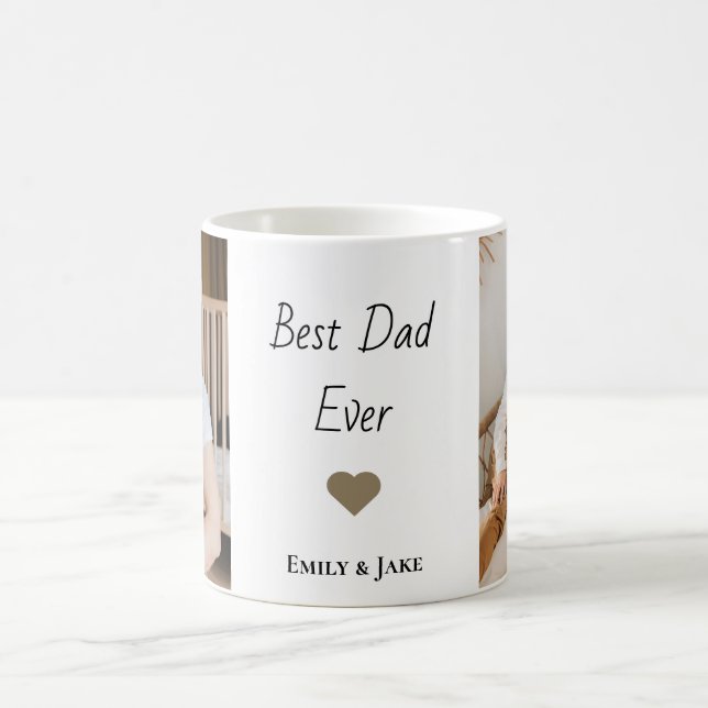 Personalisierter bester Vater je Kaffeepause Tasse (Mittel)