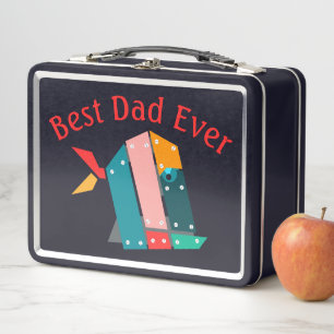 Personalisierter bester Vater je Mittag Metall Brotdose