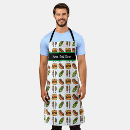 Personalisierter bester Vater je Niedliche Grillwa Schürze