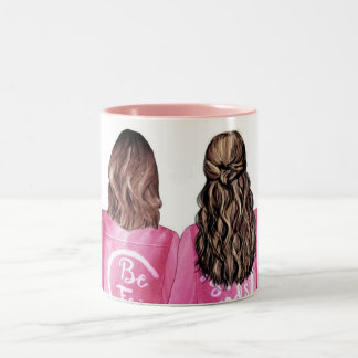 Personalisierter Bestie-Bild-Kaffeebecher Zweifarbige Tasse