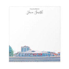 Personalisierter Bezirk Berwyn Depot Notizblock