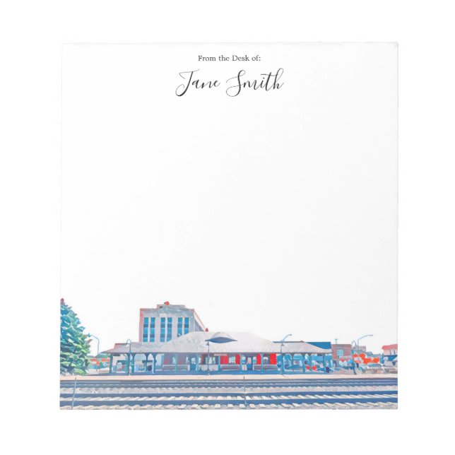 Personalisierter Bezirk Berwyn Depot Notizblock (Vorderseite)