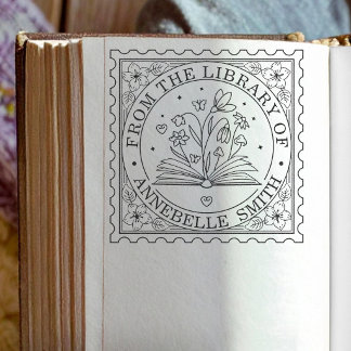 Personalisierter Bibliotheksbuch-Lehrer Permastempel
