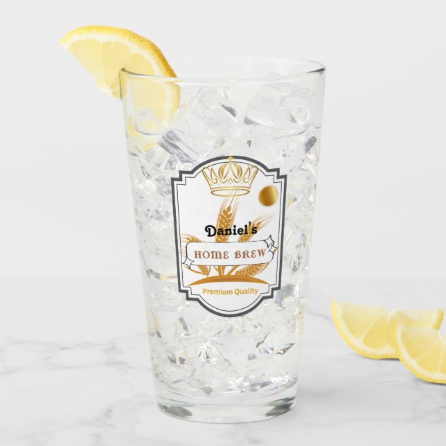 Personalisierter Bierglas-Cup Glas (Vorderseite Ice)