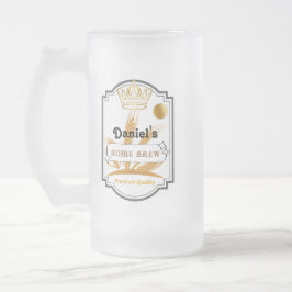 Personalisierter Bierglas-Cup Mattglas Bierglas