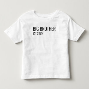 Personalisierter Big Brother T - Shirt, Bruder ver Kleinkind T-shirt
