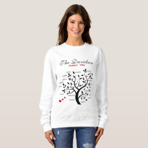 Personalisierter Big Family Tree (20 Namen) Sweatshirt