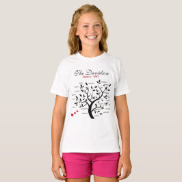 Personalisierter Big Family Tree (20 Namen) T-Shirt
