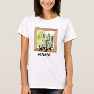 Personalisierter Bilderrahmen Gesegnete Mama T-Shirt