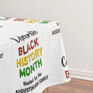 Personalisierter BLACK HISTORY MONAT Tischdecke
