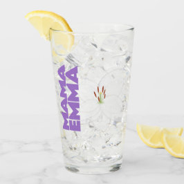 Personalisierter Bläserglas-Cup mit Lippendesign Glas