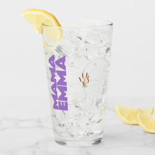 Personalisierter Bläserglas-Cup mit Lippendesign Glas