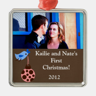 Personalisierter Blauer Vogel / Christma Ornamente