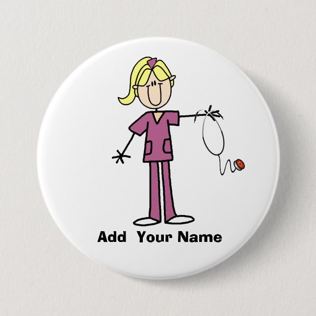 Personalisierter blonder button (Vorderseite)