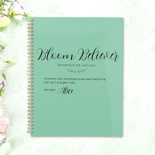 Personalisierter Bloom Believer Planer