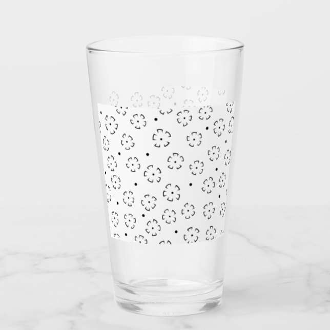 Personalisierter Blumen-Geburtstagsgeschenk-Ordner Glas (Vorderseite)