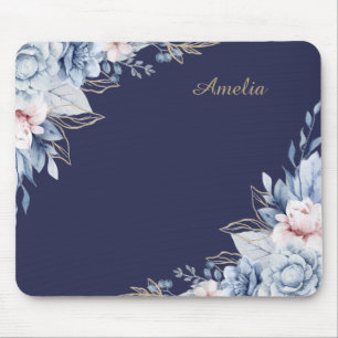 Personalisierter Blumen-Schreibtisch Mousepad
