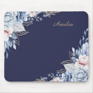 Personalisierter Blumen-Schreibtisch Mousepad